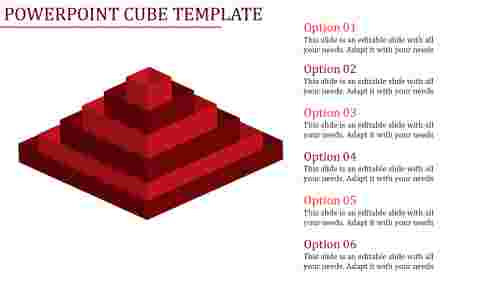 powerpoint cube template-Powerpoint Cube Template-6-Red